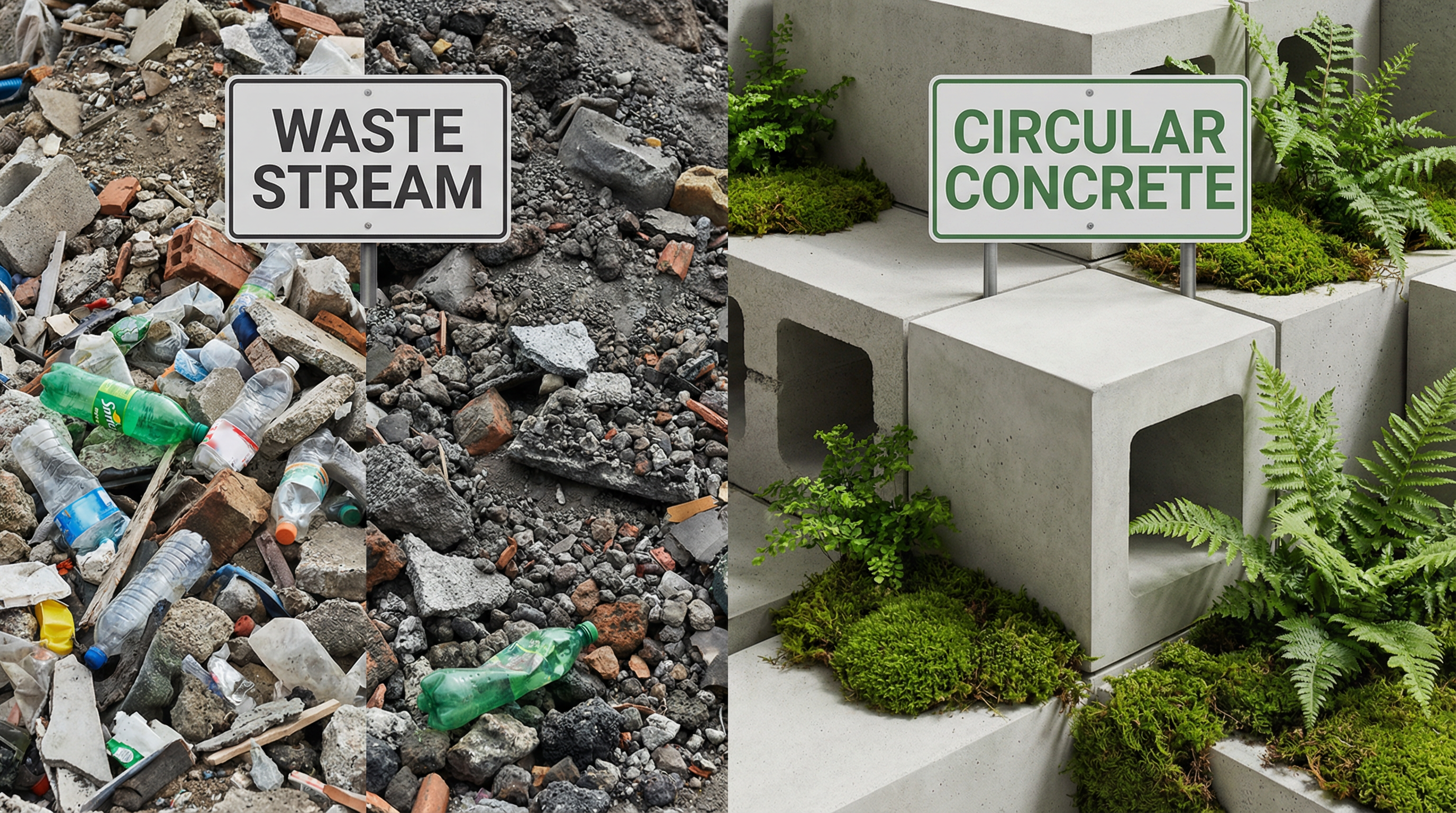 Concretos com Resíduos: Transformando Lixo em Material de Construção