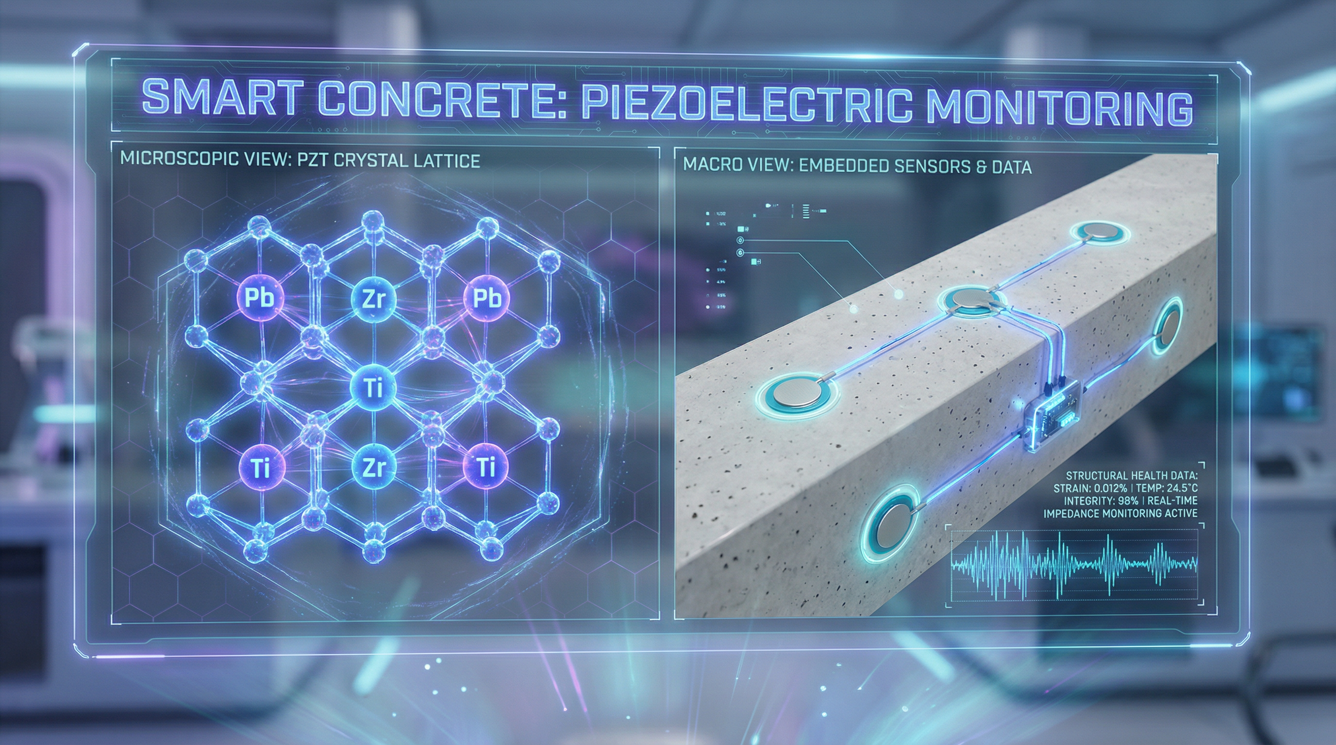 Sensores Inteligentes no Concreto: A Revolução do Monitoramento Estrutural