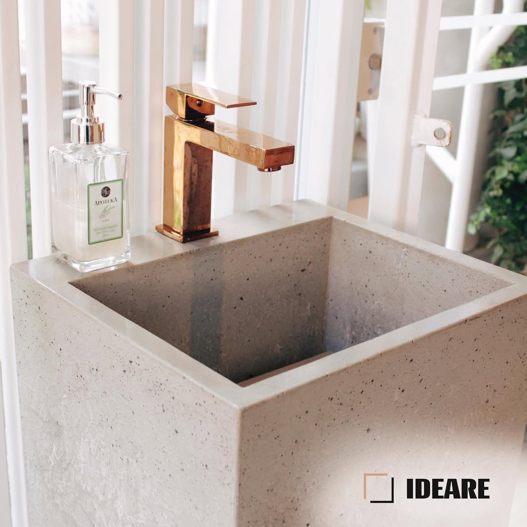 Peça decorativa de concreto